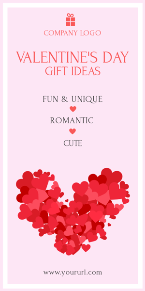 Szablon reklamy banerowej — Valentine's Day Gift Ideas