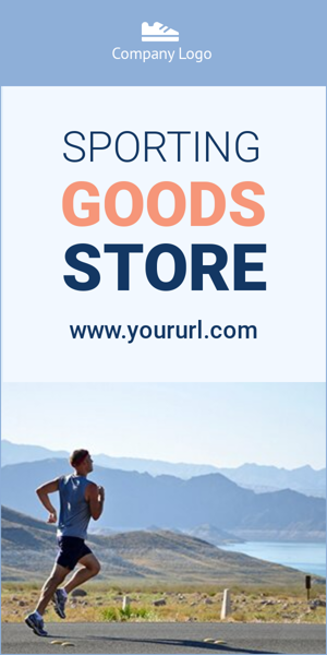 Banner ad template — Sporting Goods Store — Discounts