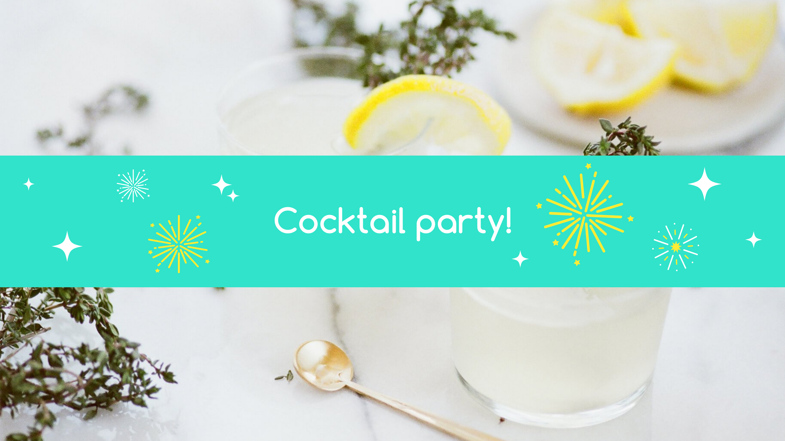 Banner ad template — Cocktail party! — Entertainment