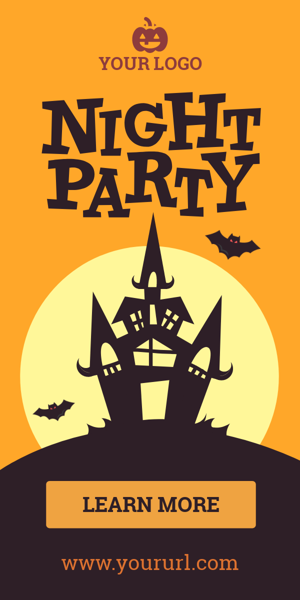 Szablon reklamy banerowej — Halloween Night party