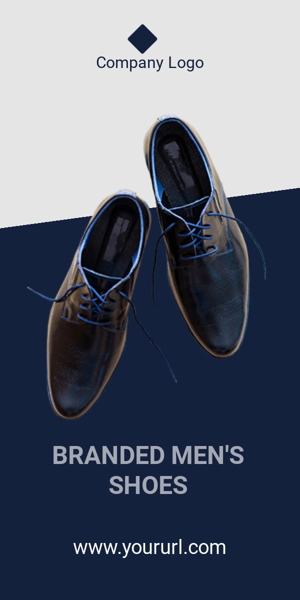 Banner ad template — Branded Men's Shoes — 50% OFF