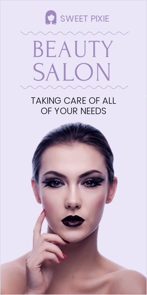 Шаблон рекламного банера — Beauty Salon  —  Taking Care Of All Of Your Needs