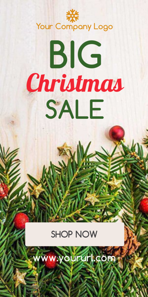 Banner ad template — Big Christmas Sale