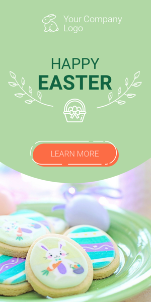 Banner ad template — Happy Easter!