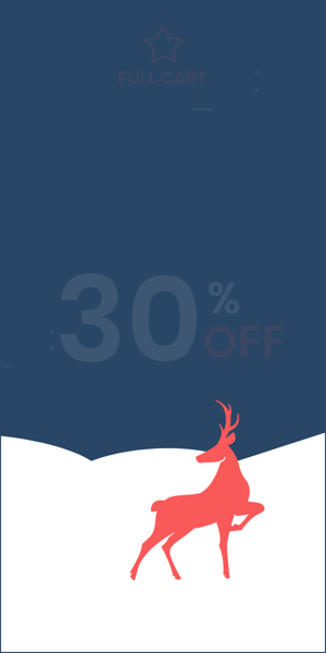 배너 광고 템플릿— 크리스마스 세일 — 전 제품 30% 할인