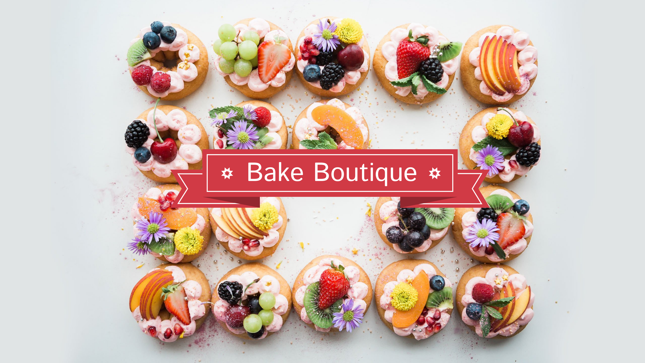 Шаблон рекламного банера — Bake Boutique — Захоплюючі рецепти для всіх рівнів