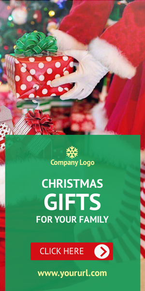 Banner ad template — Christmas Gifts for Your Family
