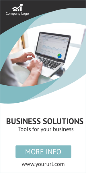 Szablon reklamy banerowej — Business Solutions — Tools for Your Business