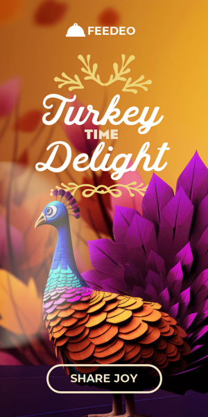 Szablon reklamy banerowej — Turkey Time Delight — Thanksgiving Day
