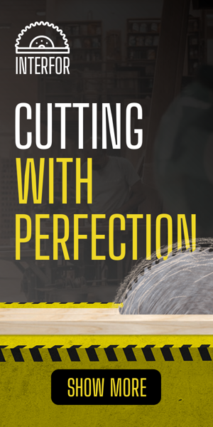 Szablon reklamy banerowej — Cutting With Perfection — Construction