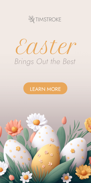 Banner ad template — Easter Brings Out The Best — Easter Nest