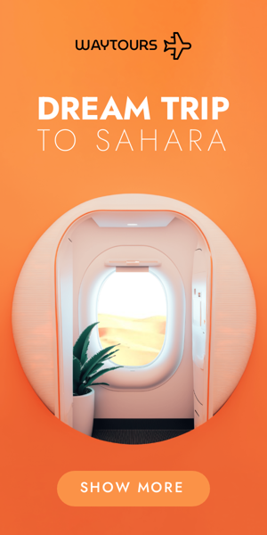 Banner ad template — Dream Trip — To Sahara