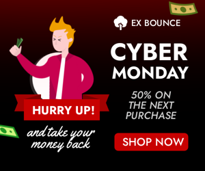 Cyber Monday — Hurry Up! And Take Your Money Back 50% On The Next Purchase