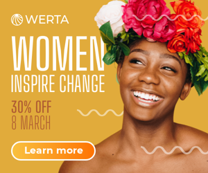 women-inspire-change-30-off-8-march-banner-template