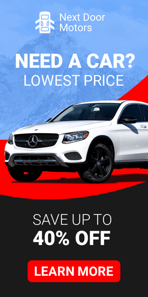 Banner ad template — Need A Car? Lowest Price — Save Up To 40% Off