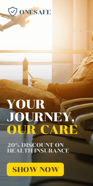 Banner ad template — Your Journey, Our Care — 20% Discount On Health Insurance
