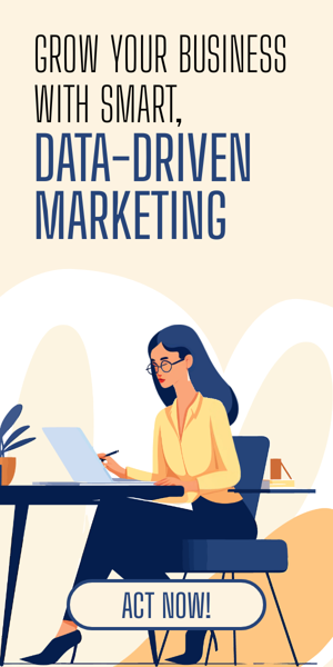 Шаблон рекламного банера — Grow Your Business With Smart, Data-Driven Marketing — Agencies
