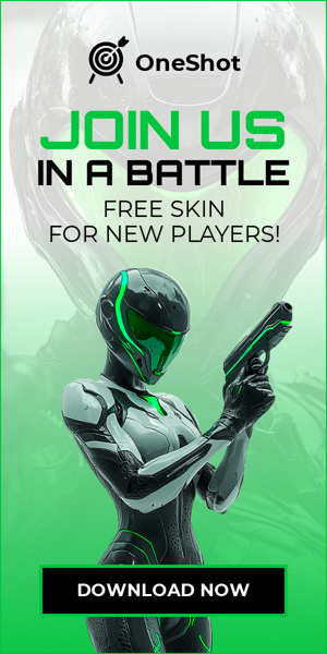 Szablon reklamy banerowej — Join Us In A Battle — Free Skin For New Players!