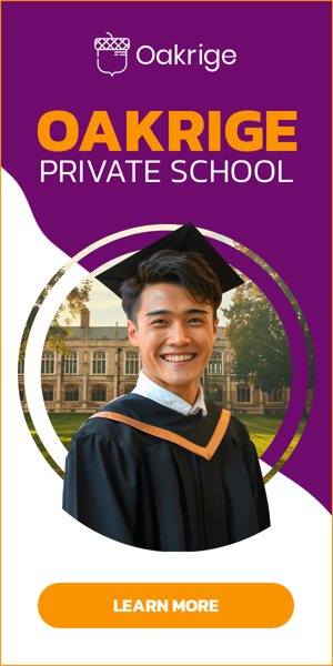 Szablon reklamy banerowej — Oakrige Privatschule — Die beste Bildungsqualität