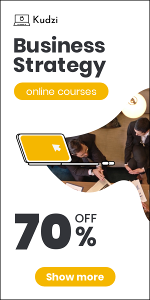 Banner ad template — Business Strategy — Online Courses