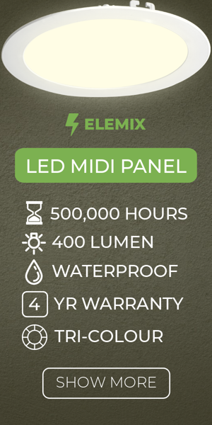 Szablon reklamy banerowej — LED-Midi-Panel — 500.000 Stunden 400 Lumen Wasserdicht Dreifarbiger