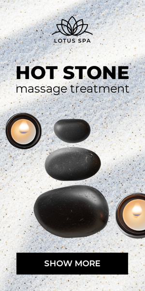 Banner ad template — Hot Stone — Massage Treatment