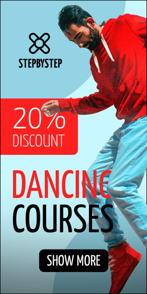 Шаблон рекламного банера — Dancing Courses — 20% Discount