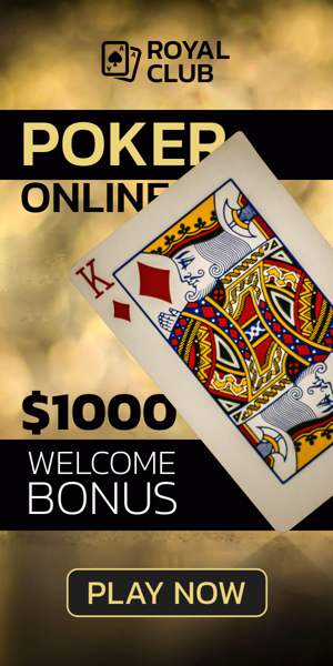 Шаблон рекламного банера — Poker Online — $1000 Welcome Bonus