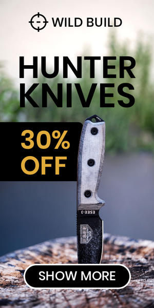 Banner ad template — Hunter Knives — 30% Off