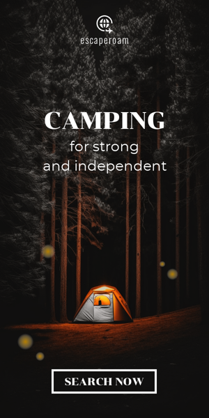 Banner ad template — Camping — For Strong And Independent