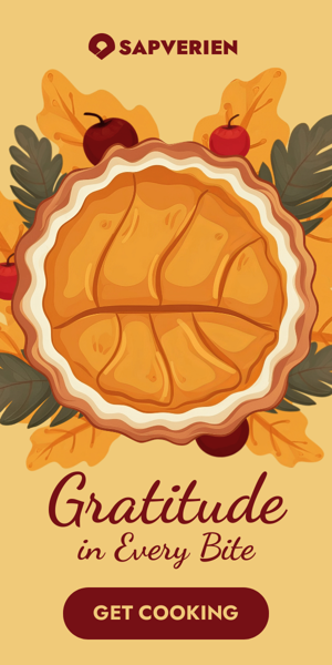 Banner ad template — Gratitude In Every Bite — Thanksgiving Day
