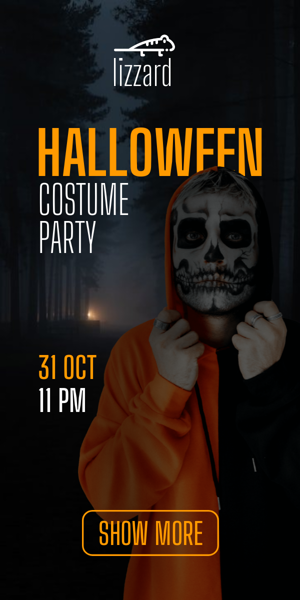 Szablon reklamy banerowej — Halloween Costume Party — 31 Oct 11 Pm