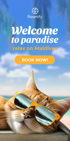 Szablon reklamy banerowej — Welcome To Paradise — Relax On Maldives