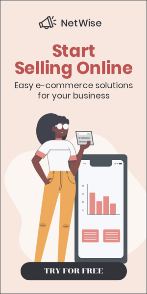 Szablon reklamy banerowej — Start Selling Online — Easy E-Commerce Solutions For Your Business