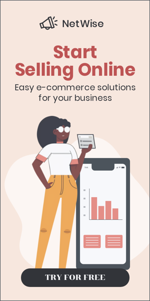 Banner ad template — Start Selling Online — Easy E-Commerce Solutions For Your Business