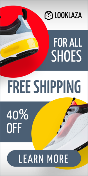 Banner ad template — For All Shoes — Free Shipping 40% Off