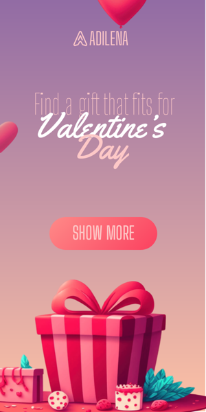 Banner ad template — Find A Gift That Fits For — Valentine’s Day