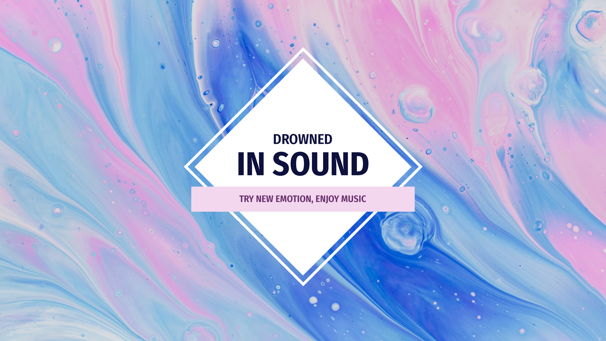Banner ad template — Drowned in Sound — Try New Emotion, Enjoy Music