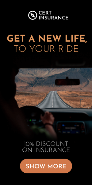 Banner ad template — Get A New Life, To Your Ride — 10% Discount On Insurance
