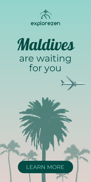 Szablon reklamy banerowej — Maldives — Are Waiting For You