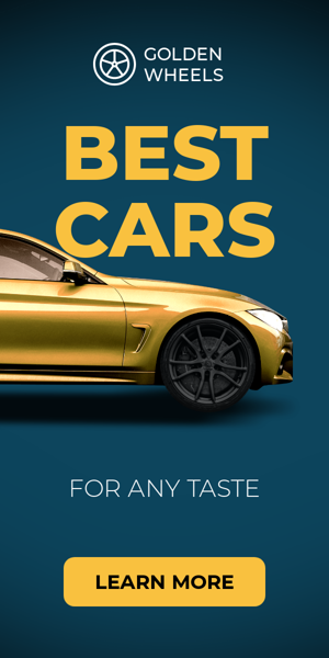 Banner ad template — Best Cars — For Any Taste