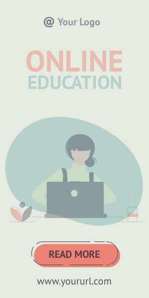 Szablon reklamy banerowej — Online Education