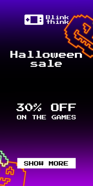 Szablon reklamy banerowej — Halloween-Verkauf — 30 % Rabatt auf die Spiele