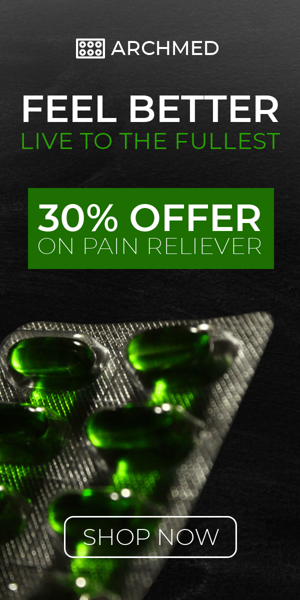Шаблон рекламного банера — Feel Better Live To The Fullest — 30% Offer On Pain Reliever