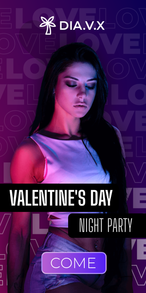 Banner ad template — Valentine's Day — Night Party