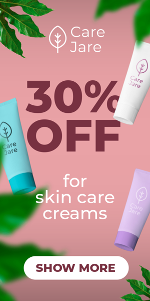 Banner ad template — 30% Off — For Skin Care Creams