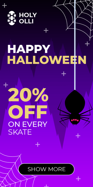 Шаблон рекламного банера — Happy Halloween — 20% Off On Every Skate