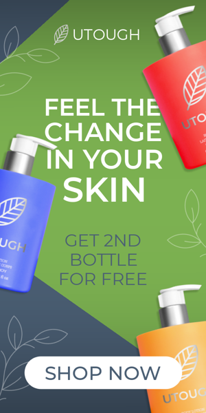 Banner ad template — Feel The Change In Your Skin — Get 2nd Bottle For Free