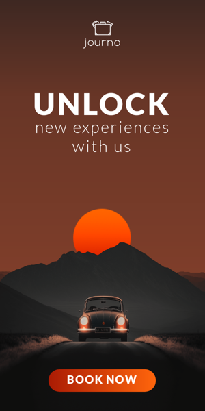 Шаблон рекламного банера — Unlock New Experiences — With Us