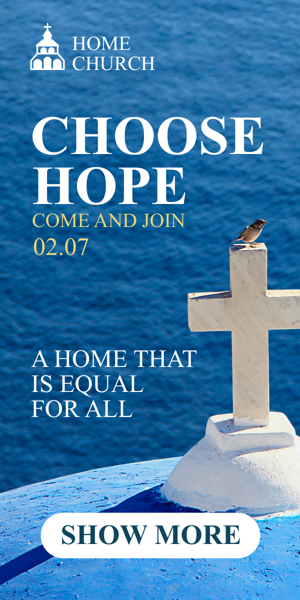 Banner ad template — Choose Hope — Come And Join 02.07 A Home That Is Equal For All
